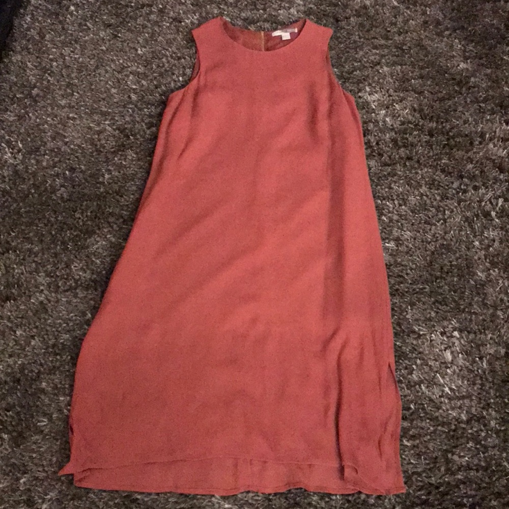 Burnt Coral Midi Dress